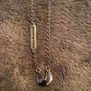 Lia Sophia Fortune Cookie Necklace
